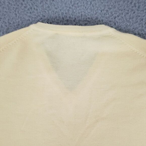Vineyard Vines Sweater Mens Extra Large Yellow New Merino Wool Italian Yarn‎ XL - Picture 12 of 13